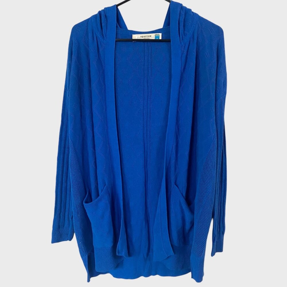 Sparrow By Anthropologie Drape Open-Front Linen Cardigan Sweater Women's Small